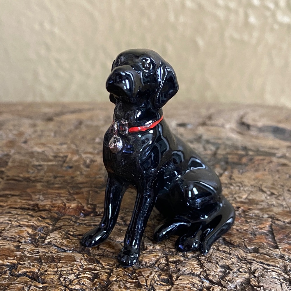 🐕🦺Vintage🐕🦺Black Lab Dog Figurine - Picture 3 of 10